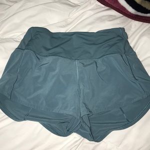 blue lulu lemon shorts